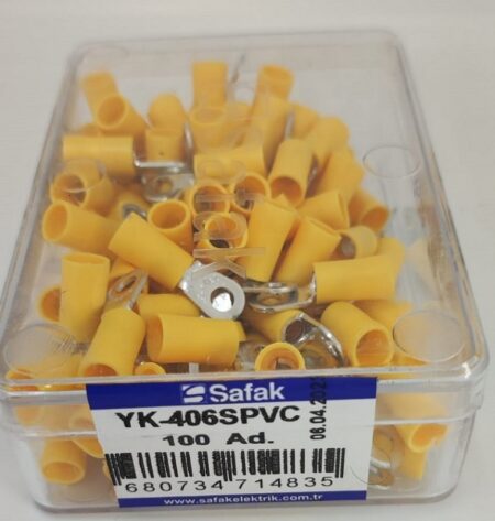 Papuc ochi izolat galben 4.0-6.0mm2 M4 Safak YK-406SPVC - imagine 2