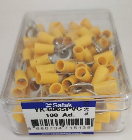 Papuc ochi izolat galben 4.0-6.0mm2 M6 Safak YK-606SPVC - imagine 2