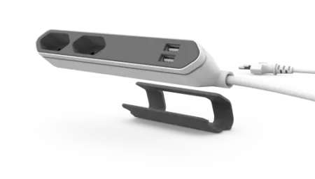Prelungitor 2 prize prize EU+ 2 USB 2.1A 1.5m PowerBar Allocacoc - imagine 2