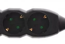 Prelungitor 3 prize 3m 3xG1.5mmp 3500W 16A negru Well