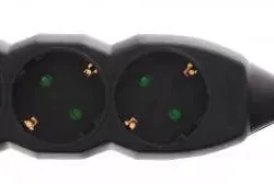 Prelungitor electric 3 prize 5m 3xG1.5mmp 3500W 16A negru Well