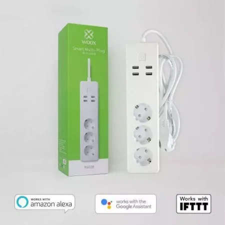Prelungitor smart Woox R4028 3 prize +4x USB 1.8m - imagine 3