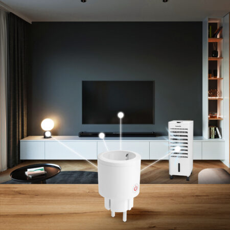 Priza inteligenta WIFI cu contor de consum compatibila Amazon Alexa Google Home Siri IFTTT Delight 55359B - imagine 2