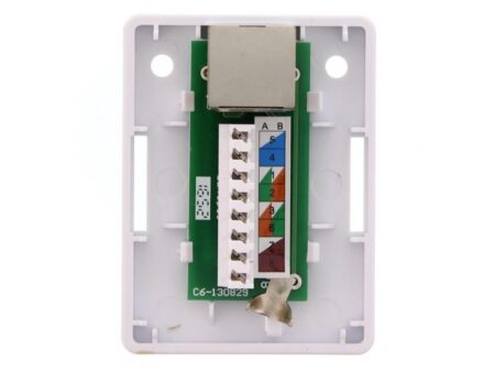 Priza simpla FTP cat6 RJ45 ecranat pe tencuiala Well - imagine 2