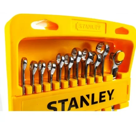 Set 11 chei combinate 4-94-647 Stanley finisaj cromat - imagine 2