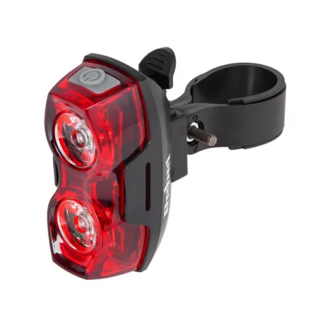 Set Far LED 1W si STOP LED 2x0.5W pentru bicicleta pe baterii 2x AAA/3X AAA REBEL - imagine 3