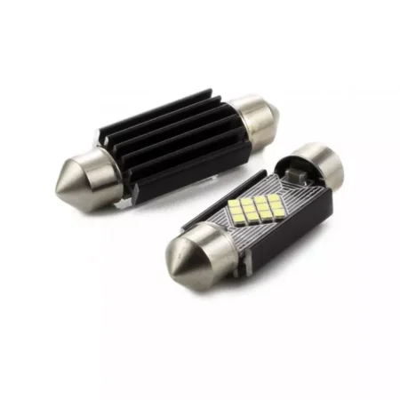 Set LED auto SMD SOFIT 39mm C5W Can-bus 3W 12V 240lm alb pentru interior / portbagaj CarGuard - imagine 2