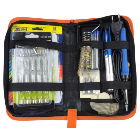 Set letcon 60W cu reglare temperatura 200-480C + accesorii pirogravura E6175 EUROKOMP - imagine 3