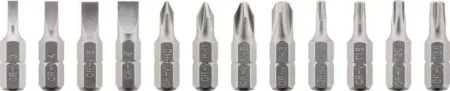 Set surubelnita cu clichet 12biti CrV 4x Phillips PH0 PH1 PH2 PH3 Capete plane 4x 3mm 4mm 5mm 6mm 4x Torx T10 T15 T20 T25 Goobay - imagine 2