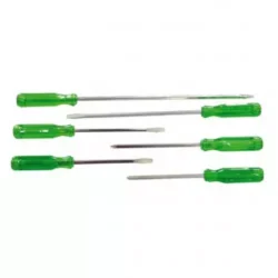 Set surubelnite cu tija patrata - 6 Piese plate 3.5x75 5x100 5x150 6x200 mm cruce PH1x75 PH2x100 mm MEGA