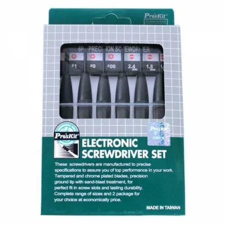 Set surubelnite electronisti 5buc ProsKit - imagine 3