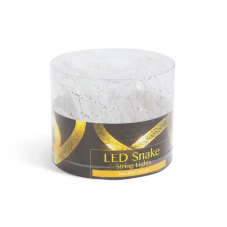Sir de lumini de Craciun LED alb cald fir argintiu 2m 2x AAA 58032A Phenom - imagine 3