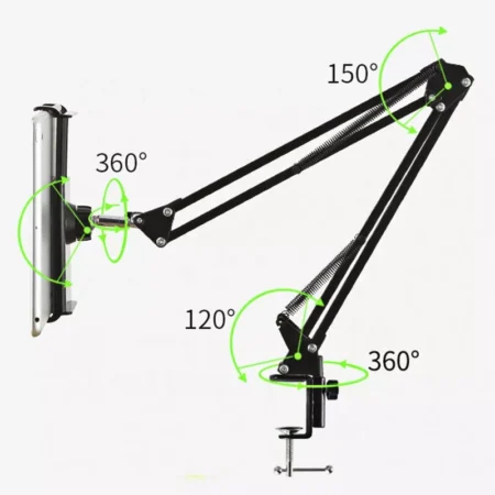 Stand pentru tableta cu brat dublu 33+33cm - imagine 2