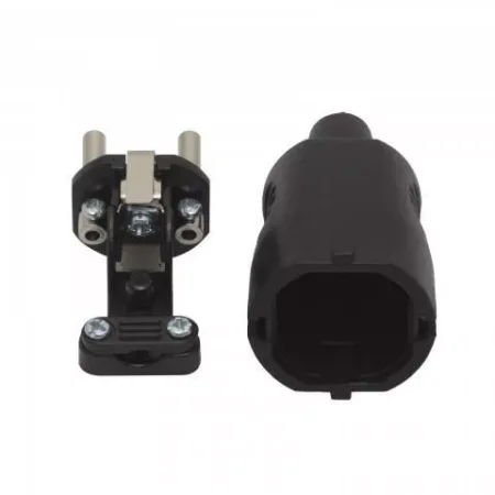 Stecher volanta 250V 50hz 16A neagra - imagine 2