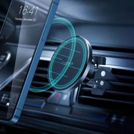 Suport auto magnetic Choetech AT003 pentru seria iPhone 12 prindere la ventilatie - imagine 6