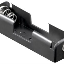 Suport baterie 1x AA R6 cu lamela pentru lipire negru 11489 Goobay