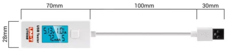 Tester USB UNI-T UT658B monitorizeaza starea de incarcare a dispozitivelor alimentate prin USB - imagine 2