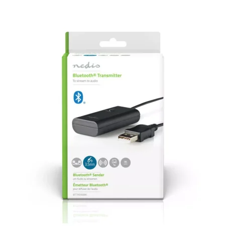 Transmitator audio wireless Nedis Bluetooth negru - imagine 3